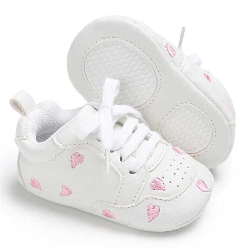 Premium Newborn Star First Walkers - Soft Sole Sneakers