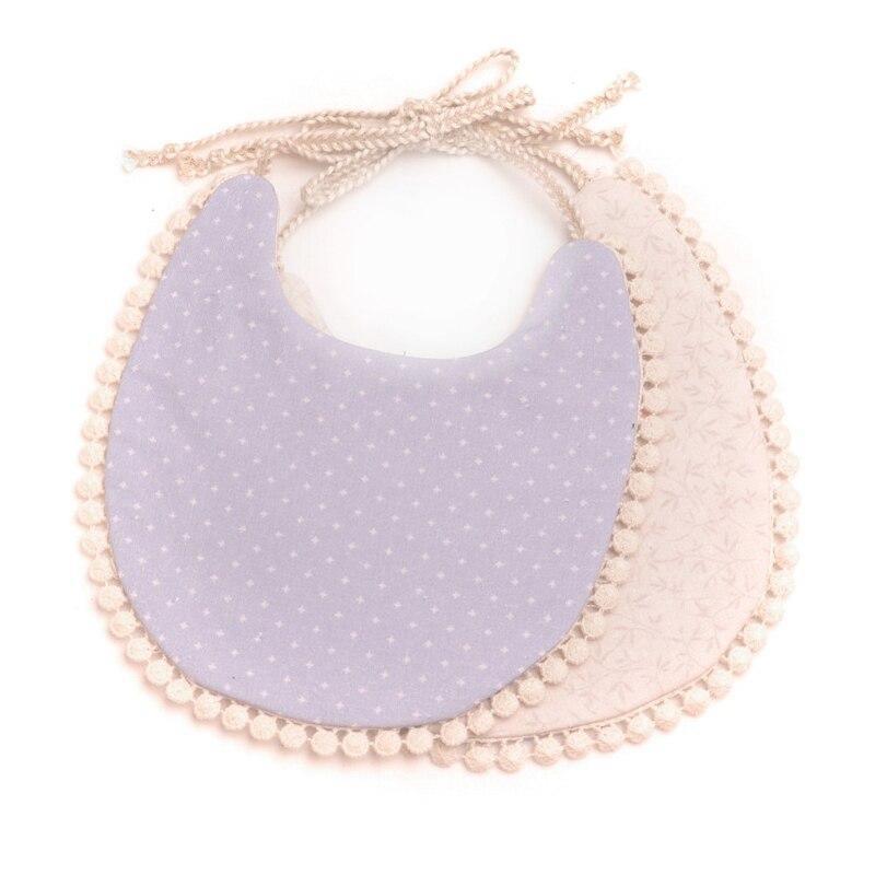 Double-Deck Infant Bibs - Stylish Cotton Linen for Toddlers