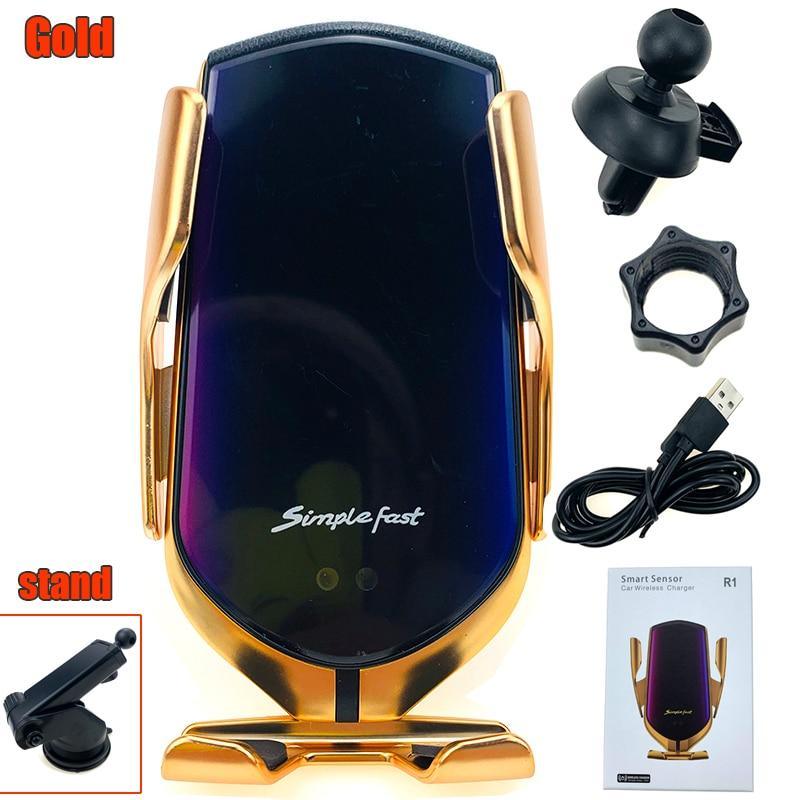 Luxury Automatic Wireless Car Charger with Infrared Induction