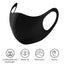 1PC Mouth Mask PM2.5 Anti Haze Black Dust Mask Nose Filter Windproof Muffle Bacteria Fabric Cloth Respirator Face Care - Korvel