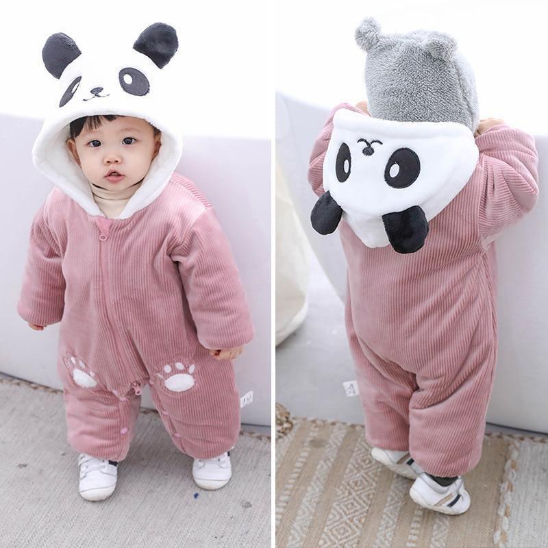 Combinaison Bébé Charmante avec Oreilles de Lapin - Jumpsuit en Coton