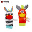 Sonajeros Suaves de Peluche Sozzy - Set de 4 Piezas
