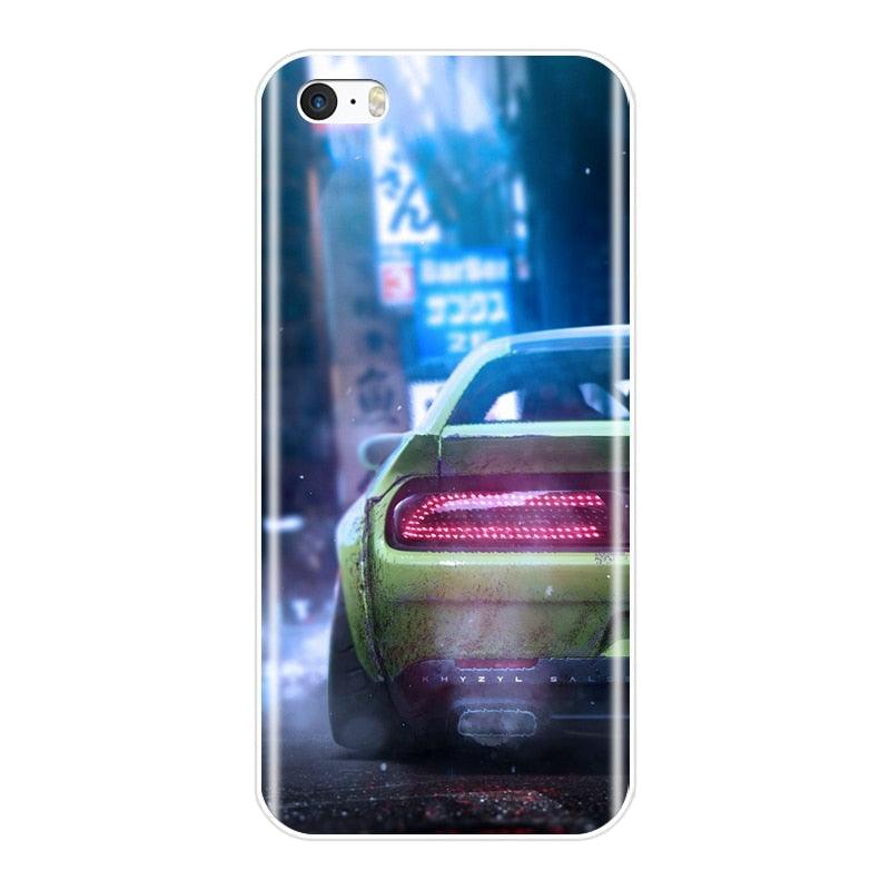 Coque de téléphone en silicone flexible et transparent mignonne pour iPhone