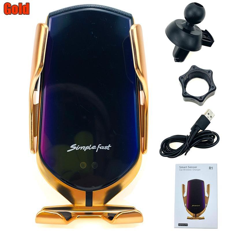 Luxury Automatic Wireless Car Charger with Infrared Induction