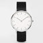 Montre en acier inoxydable ultra fine unisexe