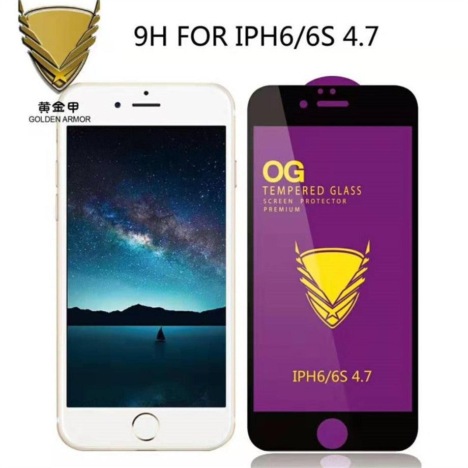 Protector de Pantalla de Vidrio Templado de 3 Piezas para Modelos de iPhone