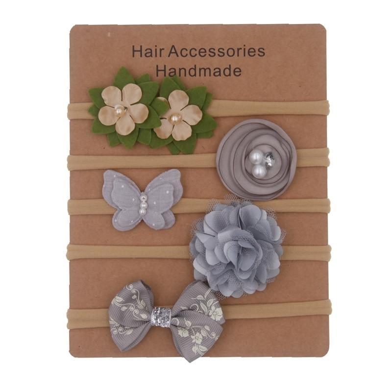 Ensemble de bandeaux floraux faits main pour bébé - Accessoires capillaires doux