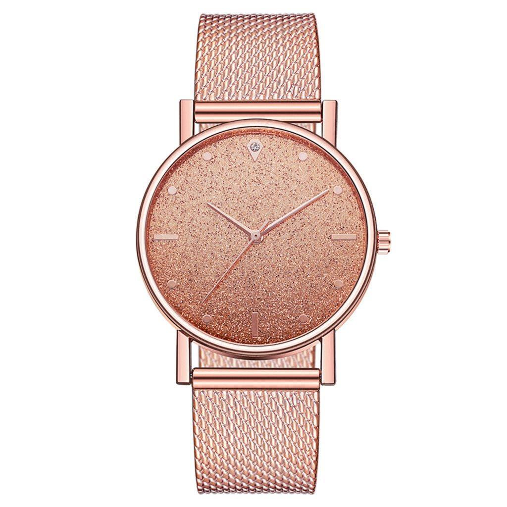 Cusual Ladies Watch with Starry Sky Dial - Fashion Quartz Wristwatch