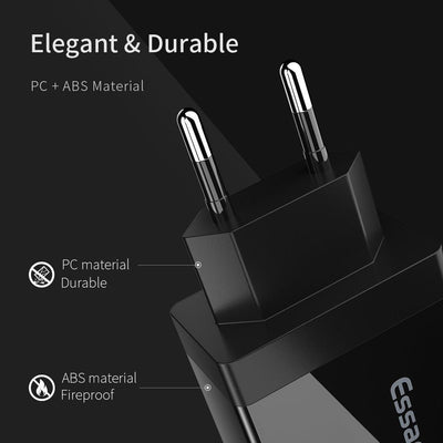 30W Ultra-Fast QC 3.0 Multi-Port USB Wall Charger for Mobile Devices - Korvel