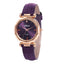 Montre en cuir avec strass pour femmes
