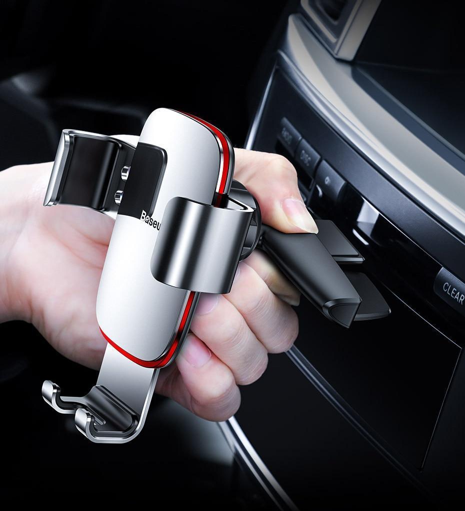 Soporte para Teléfono de Coche con Rotación de 360 Grados para Ventilación y Slot de CD