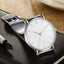 Montre décontractée à quartz pour homme STEVVEX avec bracelet en maille en acier inoxydable