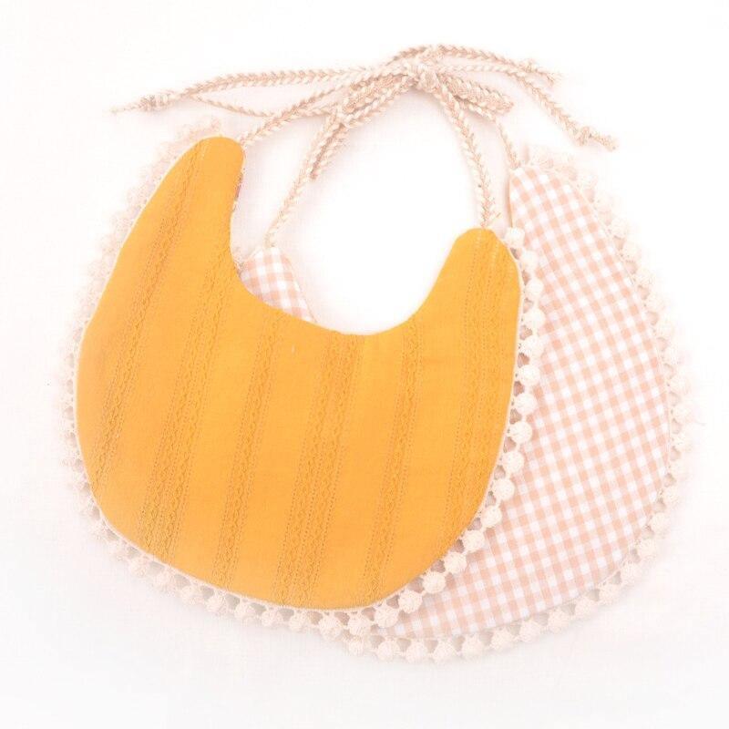 Double-Deck Infant Bibs - Stylish Cotton Linen for Toddlers