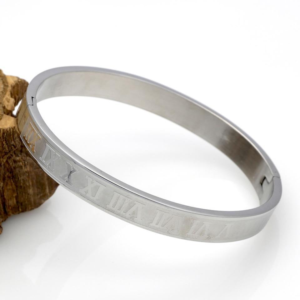 Luxury Modern Roman Style Stainless Steel Bracelet for Men