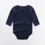 Combinaison Bébé Classique Moderne en Couleur Unie - Jumpsuit à Manches Longues en Coton