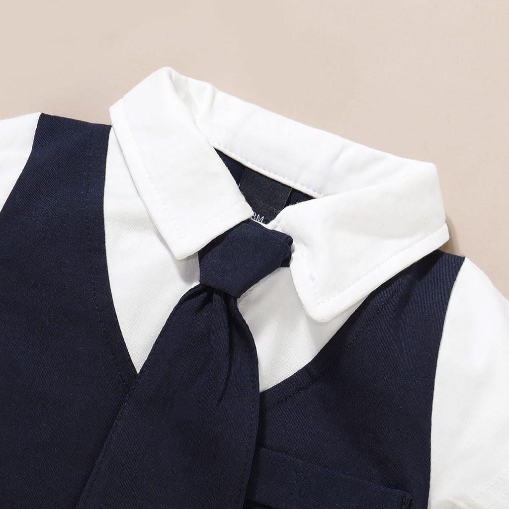 Combinaison de Luxe Moderne pour Bébé - Combinaison à Manches Courtes pour Garçons