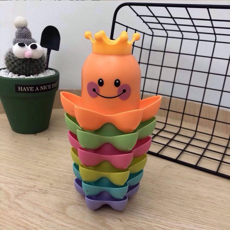 Kids Ocean Life Octopus Stacking Cups Bath Toy