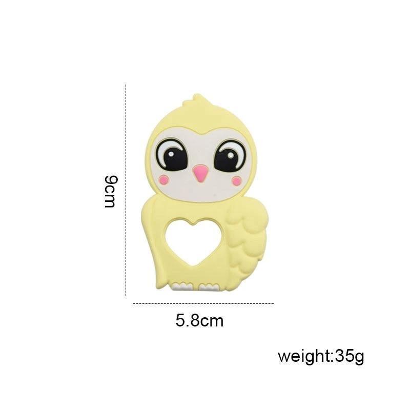 Premium Silicone Baby Teether Toy - Owl Design