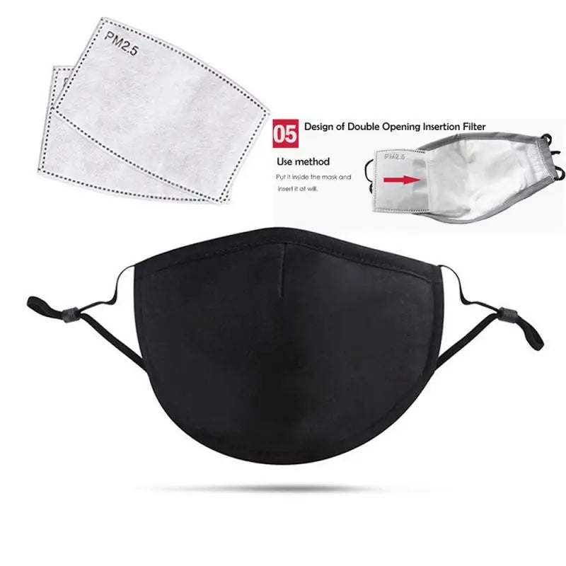 PM2.5 Anti Dust Mask Activated Carbon Filter Masks Windproof Mouth-muffle Proof Flu Face Masks With Filters - Korvel