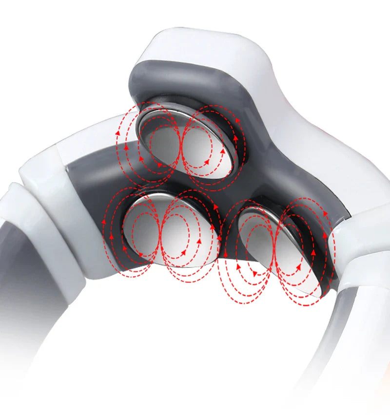 Smart Shoulder Neck Massager Electric Neck Massage  Health Care Relaxation Three Heads Relieve Stress  Fatigue Pain Relief tool - Korvel