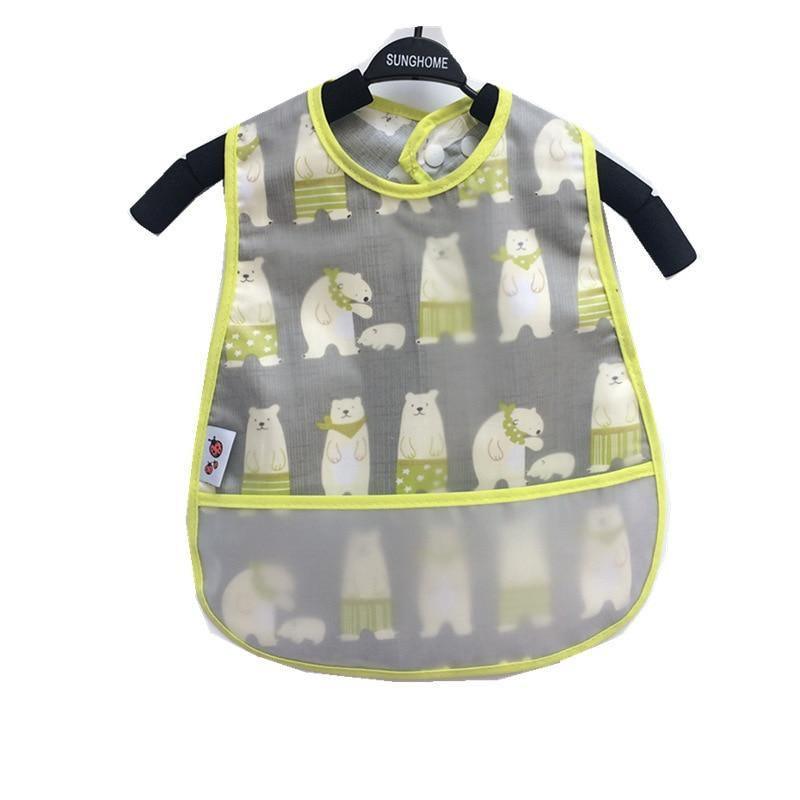 Bavoirs en Cartoon Ajustables pour Bébé - Tissu Imperméable