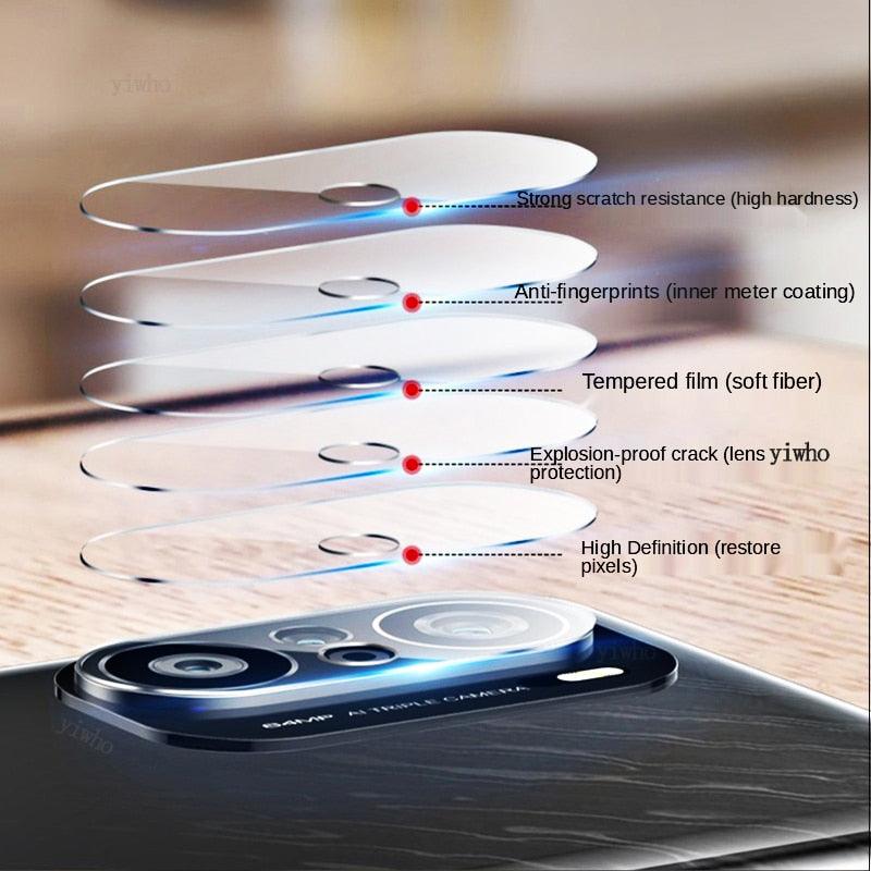 5PCS Tempered Glass Camera Lens Protectors for iPhone