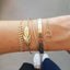 Elegant Gold Crystal Bracelet Set for Women - 5 Pieces