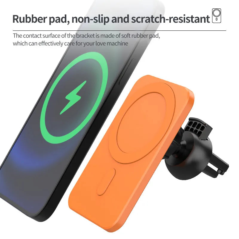 Cargador Inalámbrico Magnético de 15W para iPhone con Soporte para Ventilación