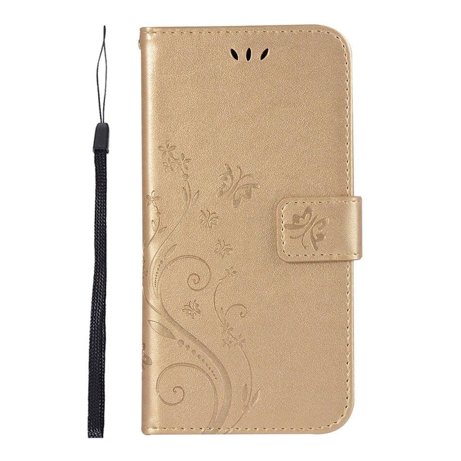 Girls Flip Wallet Case for iPhone 13/12 Mini - Stylish PU Leather