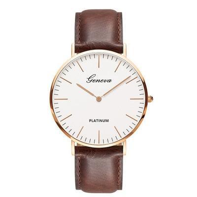Luxury Unisex Quartz Watch with Elegant Strap Design