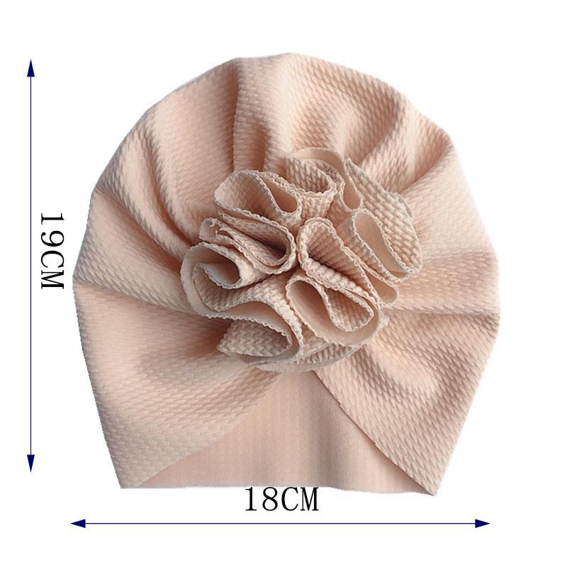 Chapeau Élégant en Fleurs pour Filles - Bonnet Turban pour Tout-Petits