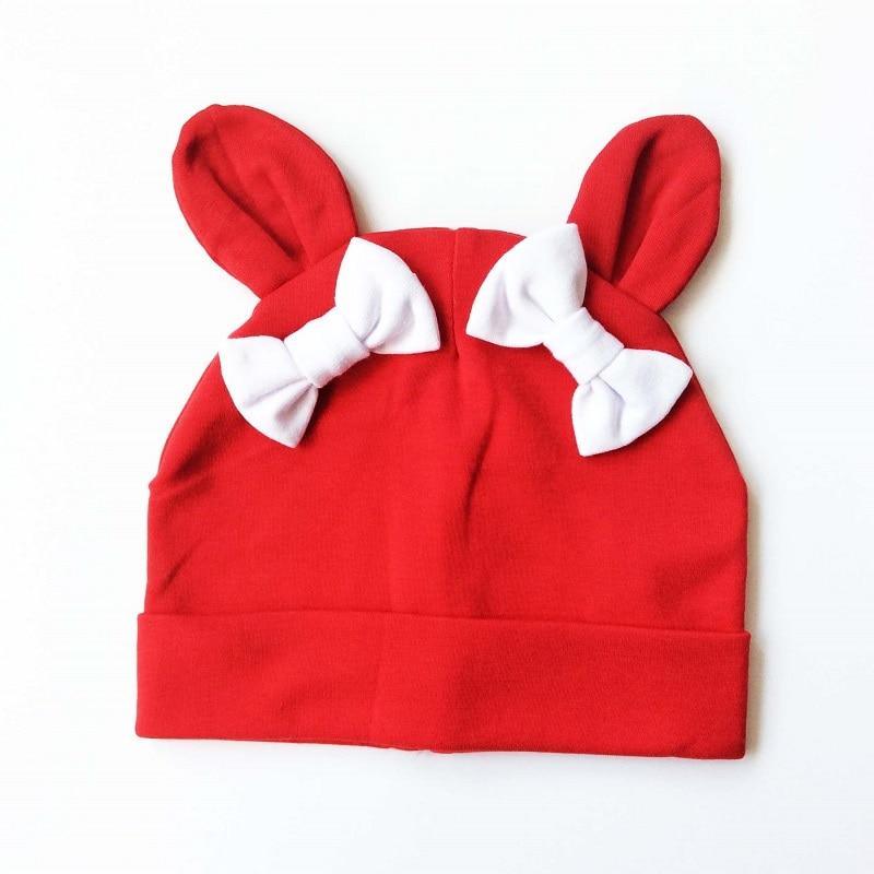 Sombrero de Conejito para Niña - Gorra de Algodón con Lazo