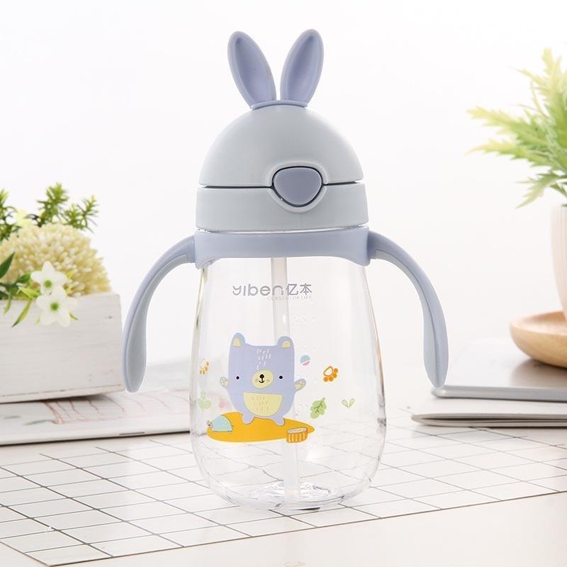BPA-Free Rabbit Baby Feeding Cup with Straw - Ideal Training Cup for Kids - Korvel