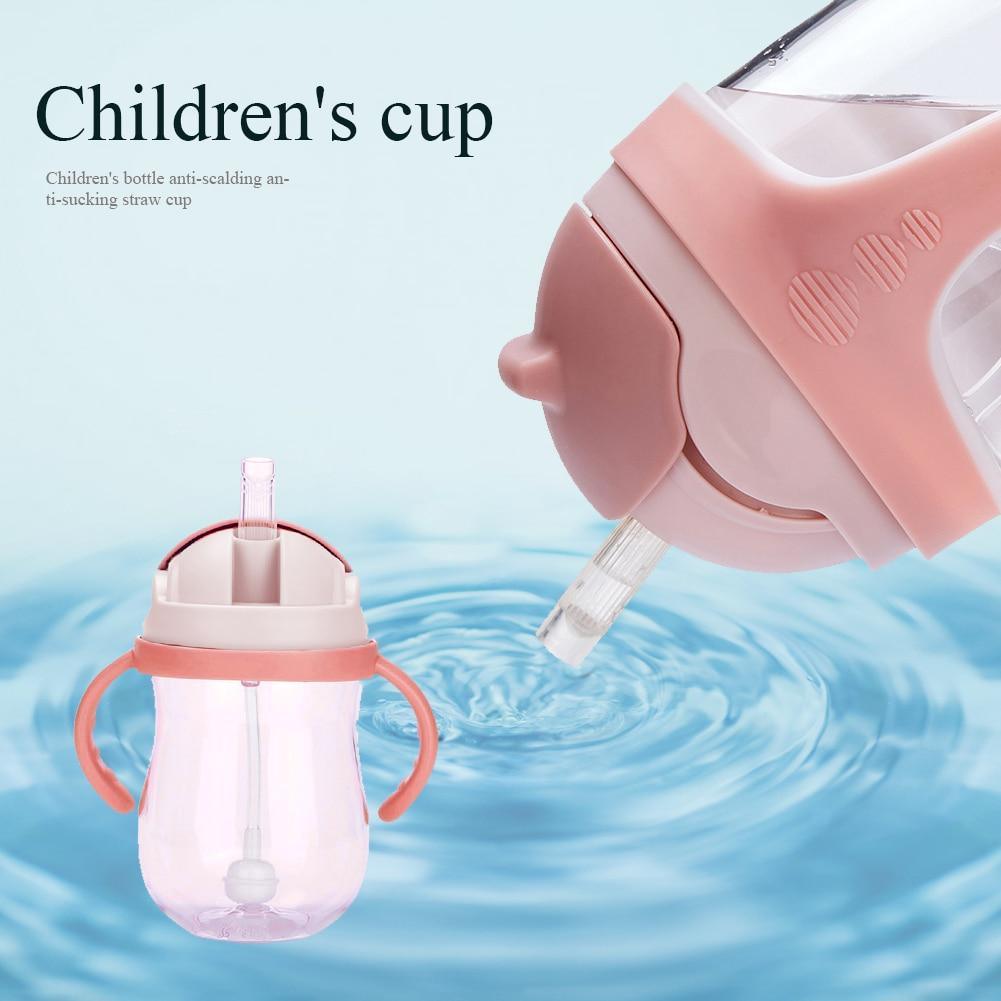 Silicone Leakproof Sippy Cup with Soft Straw and Handles