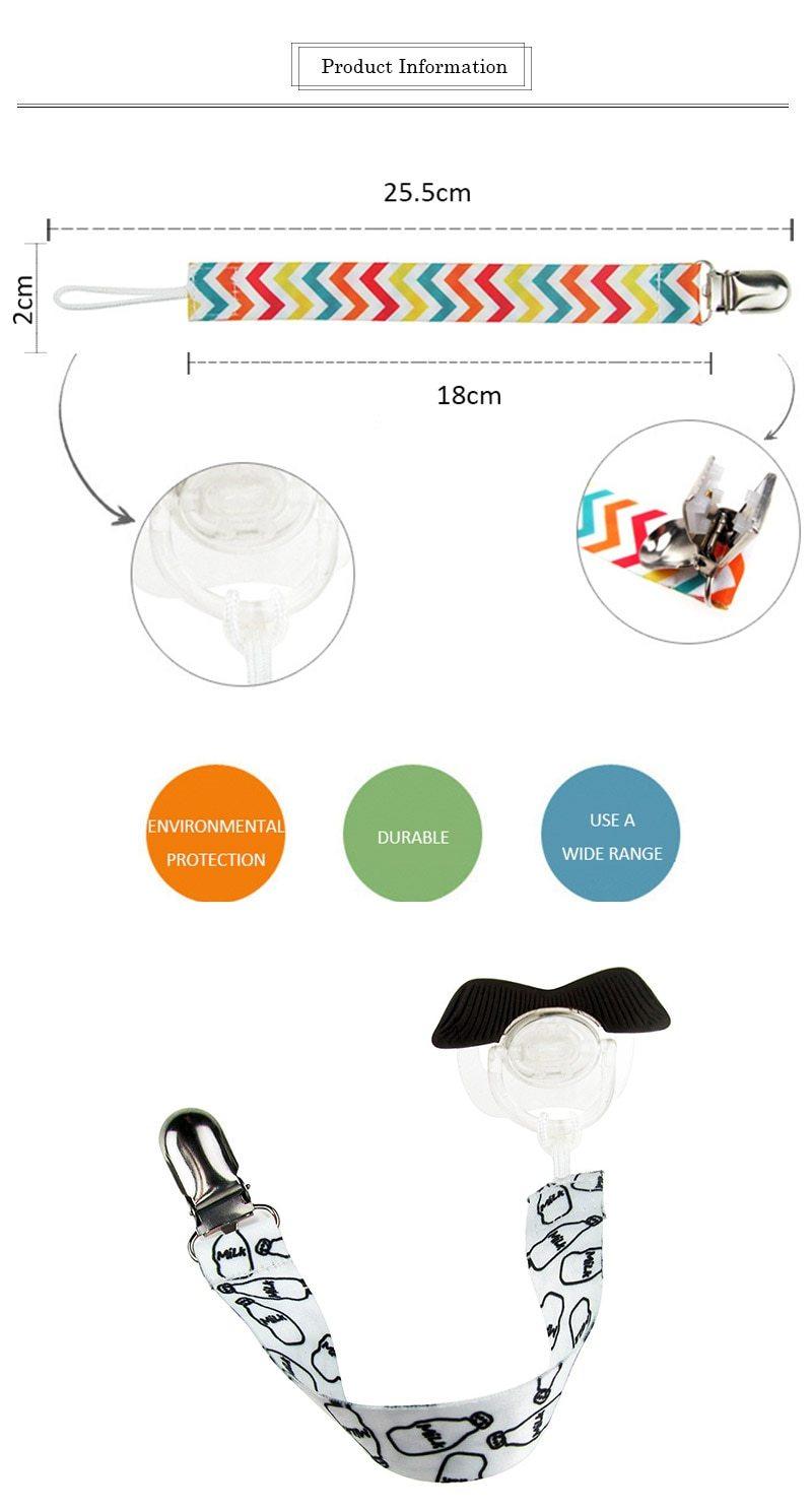 Ensemble de 4 clips de sucette pour nourrissons