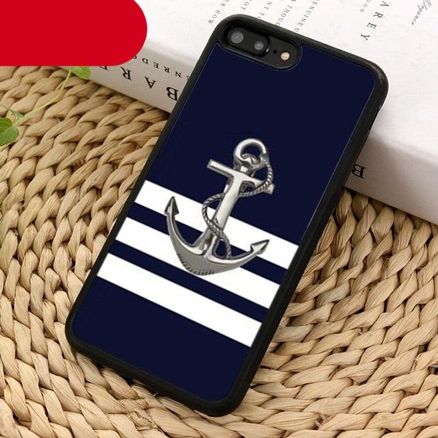 Classical Small Anchors Phone Case for iPhone 14 and More
