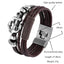 Bracelet en cuir tressé tendance pour hommes et femmes