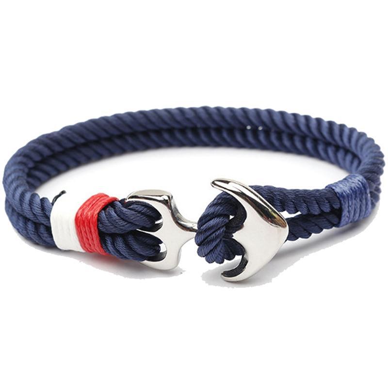 Pulsera de Ancla de Acero Inoxidable Náutica de Moda para Hombres