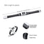 Pulsera de Acero Inoxidable para Hombre con Estrías Negras y Elegantes