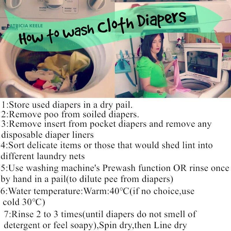Premium Reusable Bamboo Charcoal Cloth Diaper Set
