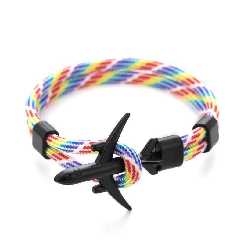 Pulsera de Ancla Negra Moderna y Elegante para Hombres y Mujeres