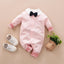 Luxury Modern Baby Boy Romper with Bow - Premium Infant Outfit