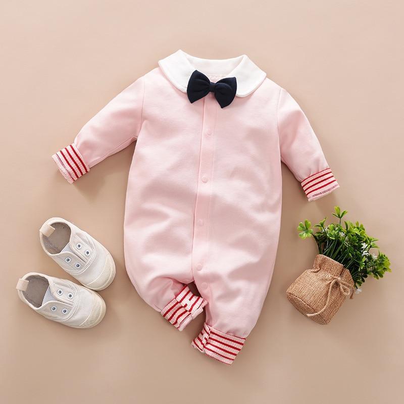 Luxury Modern Baby Boy Romper with Bow - Premium Infant Outfit
