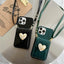 Luxury Love Black Lanyard Phone Case for iPhone
