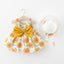 Robe d'été moderne pour bébé fille avec chapeau pour occasions spéciales