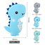 Anneau de dentition dinosaure pour bébé - Jouet en silicone de qualité alimentaire