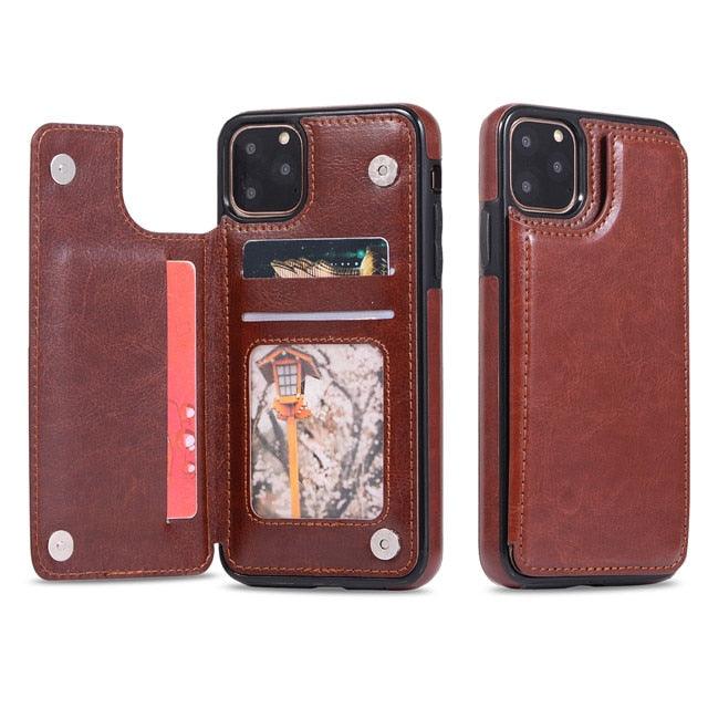 Funda de Cuero Premium para iPhone 14/13/12/11 Series