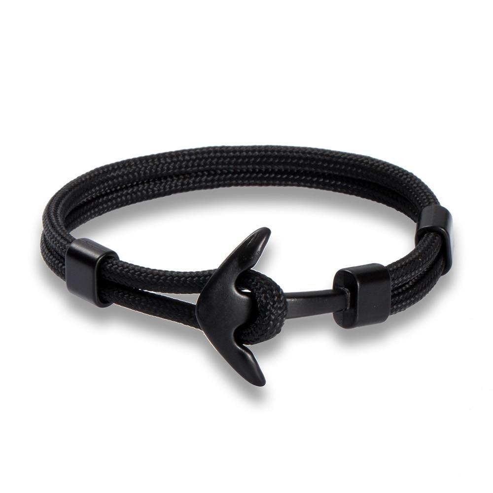 Bracelet Ancre en Acier Inoxydable de Luxe pour Hommes
