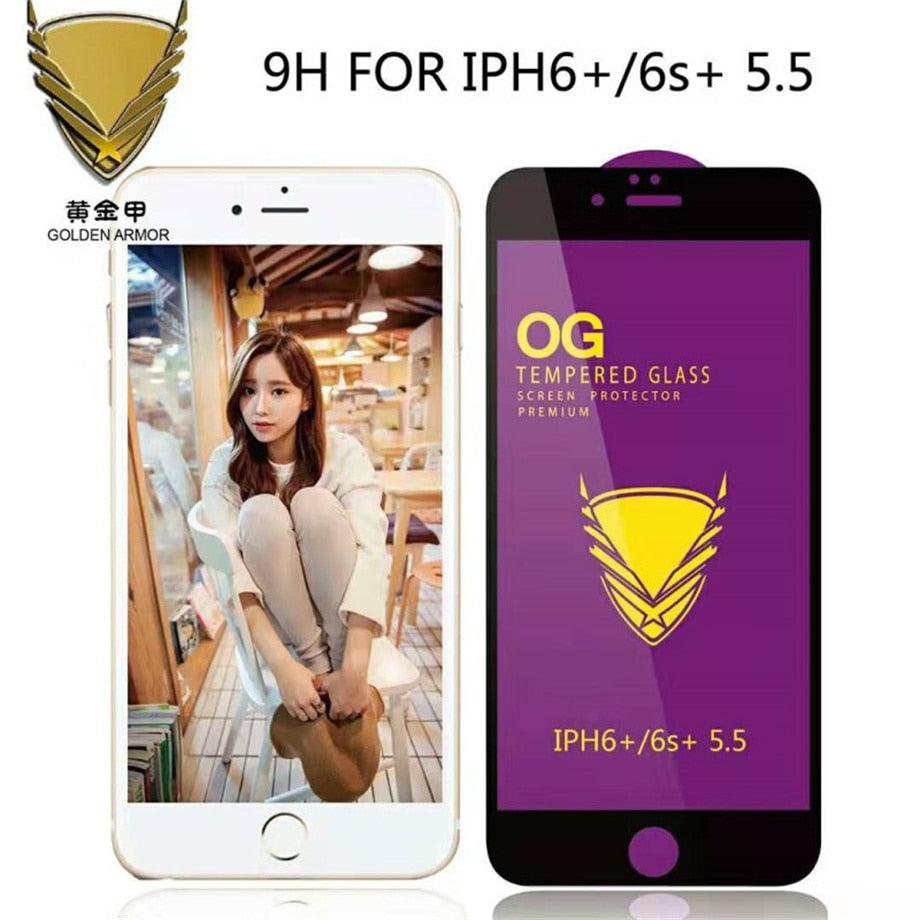 Protector de Pantalla de Vidrio Templado de 3 Piezas para Modelos de iPhone