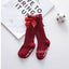 Charming Non-Slip Cotton Knee High Socks with Bow for Baby Girls - Korvel